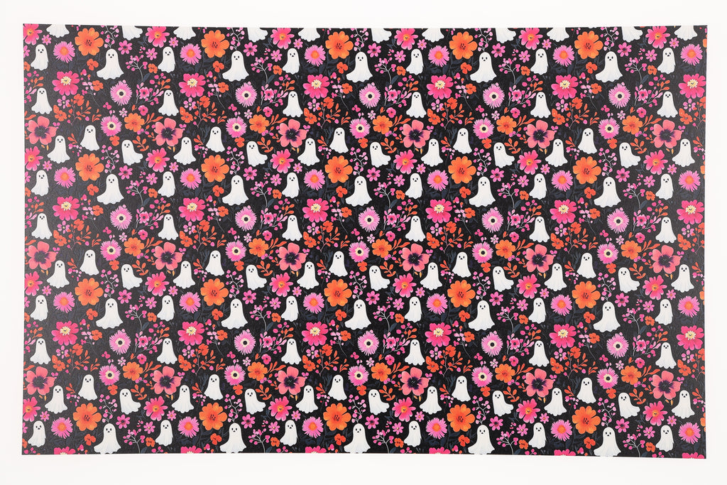 PatternPly® Full Coverage Pink Floral Ghosts product photo 2