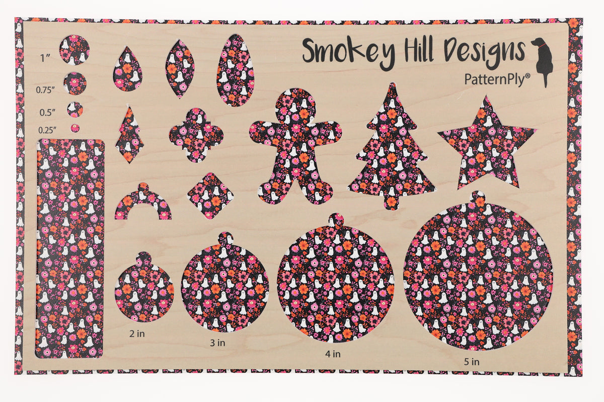 PatternPly® Transparent Pink Floral Ghosts Micro product photo 2