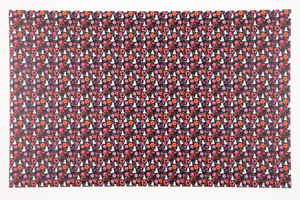 PatternPly® Full Coverage Pink Floral Ghosts Micro product photo 2