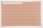 PatternPly® Transparent Pink Jack o Lantern Floral Micro sheet showing the pattern