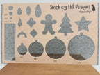 PatternPly® Scattered Polka Dot Scallops BLACK product photo 3