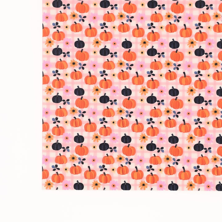 PatternPly® Transparent Pumpkin Plaid Micro