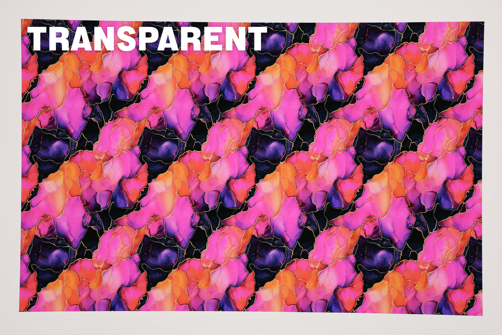 PatternPly® Transparent Punk Ink sheet showing the pattern