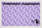 PatternPly® Transparent Feathers and Bling Purple sheet showing the pattern