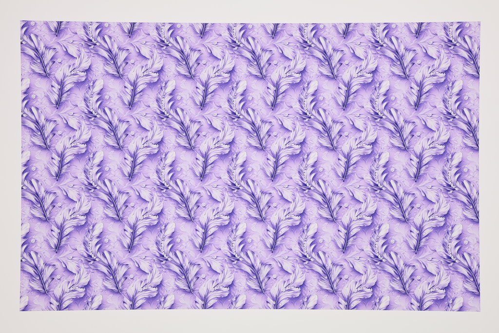 PatternPly® Transparent Feathers and Bling Purple product photo 2