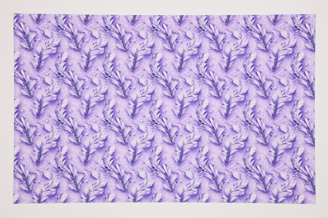 PatternPly® Transparent Feathers and Bling Purple