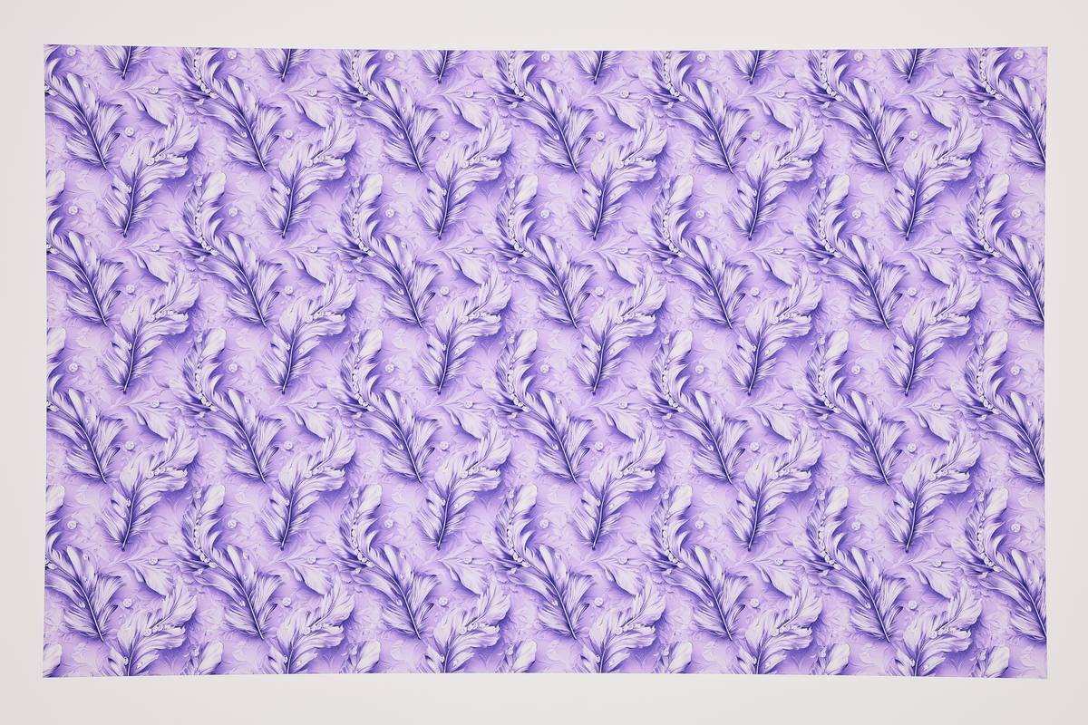 PatternPly® Transparent Feathers and Bling Purple product photo 2