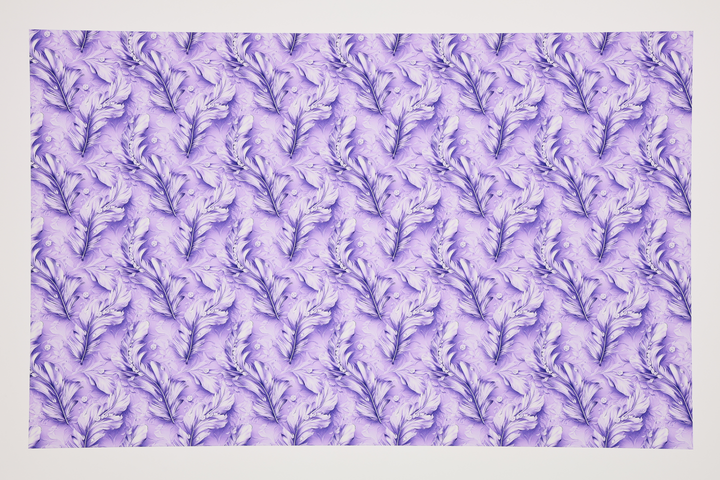 PatternPly® Transparent Feathers and Bling Purple