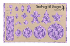 PatternPly® Full Coverage Feathers and Bling Purple product photo 3