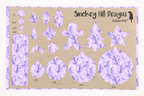 PatternPly® Transparent Feathers and Bling Purple product photo 3