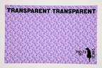 PatternPly® Transparent Feathers and Bling Purple Mini sheet showing the pattern