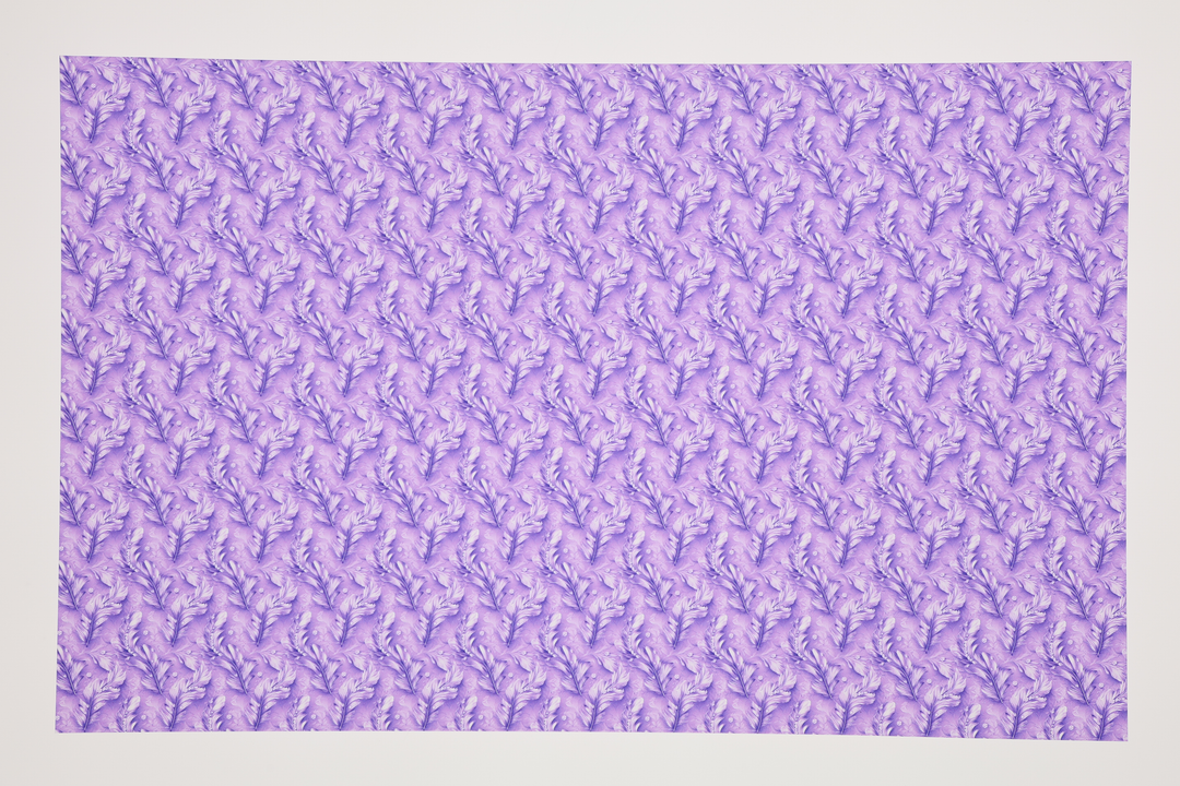 PatternPly® Transparent Feathers and Bling Purple Mini