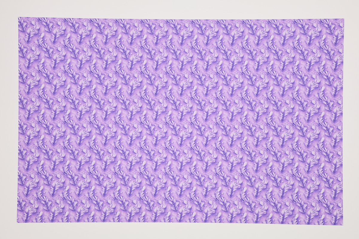 PatternPly® Transparent Feathers and Bling Purple Mini product photo 2