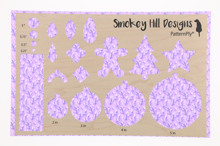 PatternPly® Transparent Feathers and Bling Purple Mini