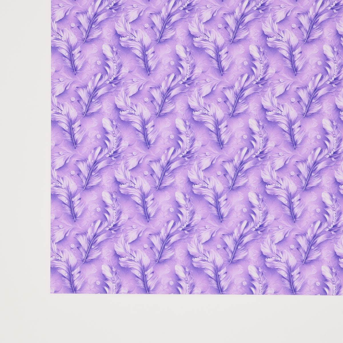 PatternPly® Transparent Feathers and Bling Purple Mini product photo 4