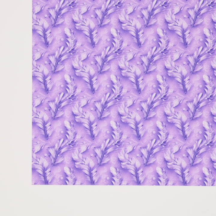 PatternPly® Transparent Feathers and Bling Purple Mini