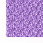 PatternPly® Full Coverage Feathers and Bling Purple Mini sheet showing the pattern