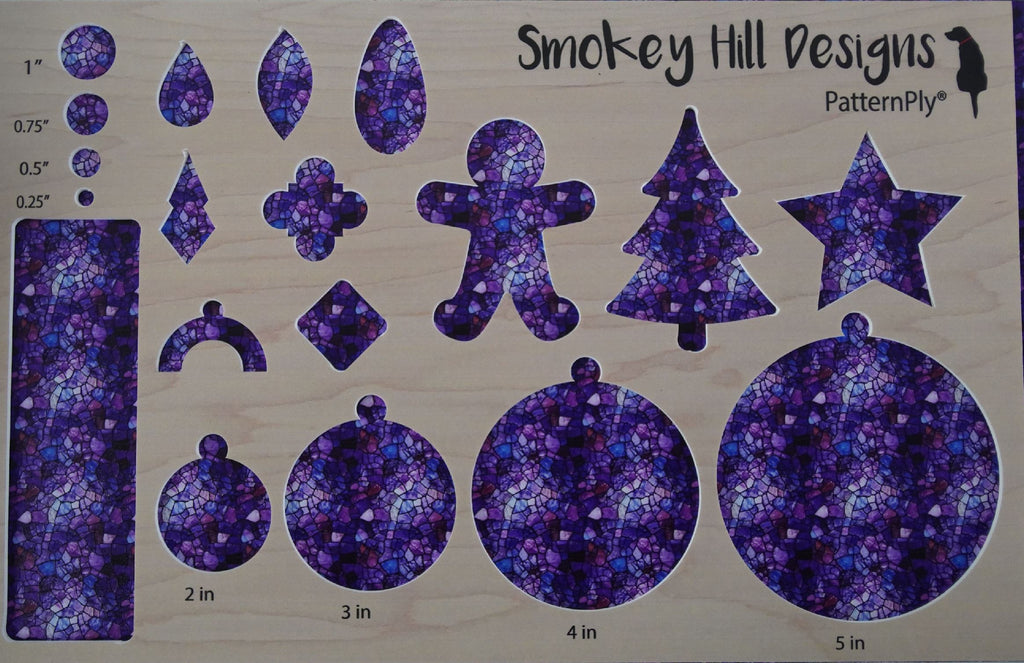 PatternPly® Full Coverage Micro Purple Stained Glass product photo 3