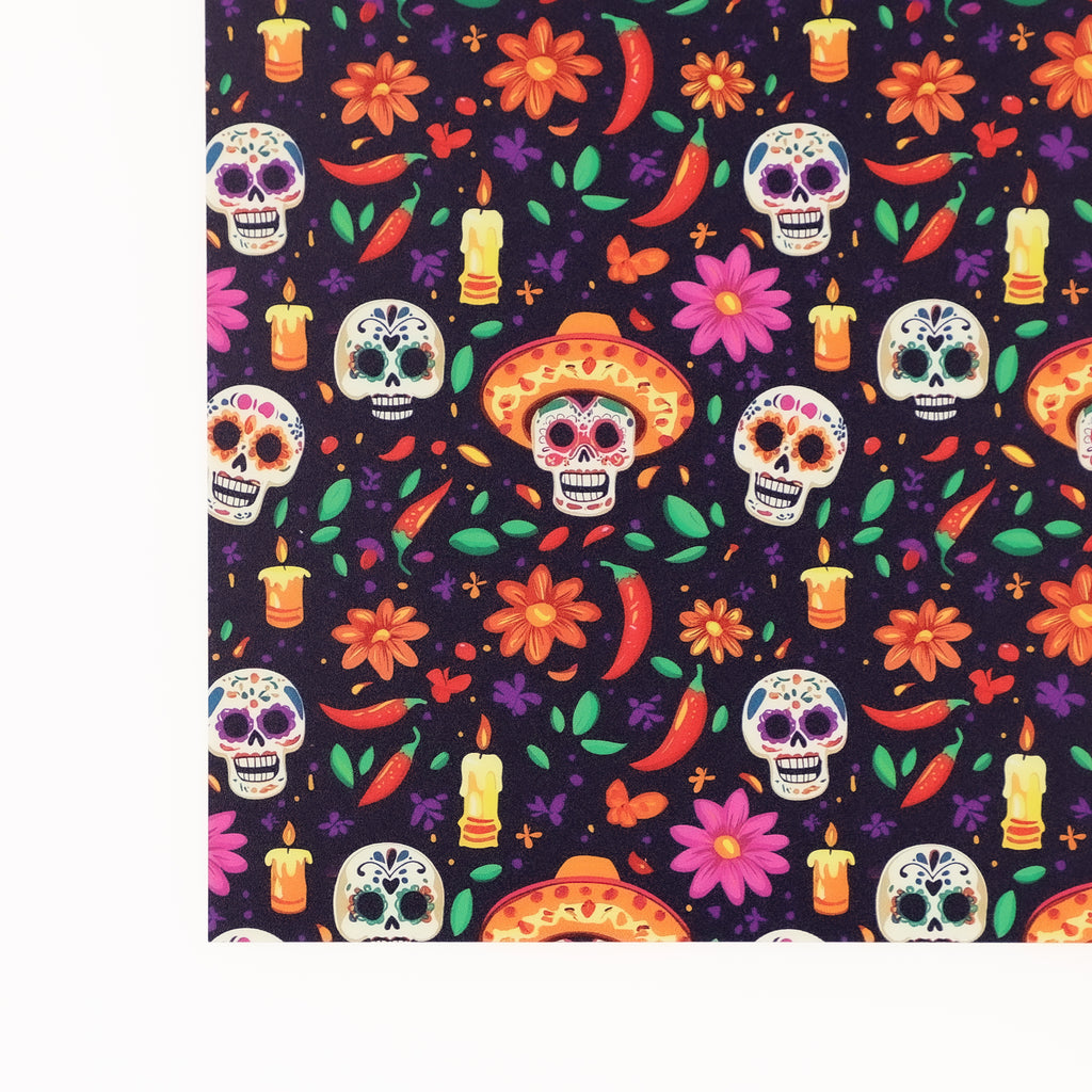 PatternPly® Transparent Purple Dia de Los Muertos product photo 3