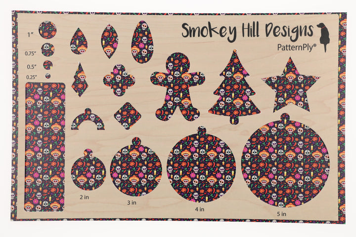 PatternPly® Full Coverage Purple Dia de Los Muertos Micro