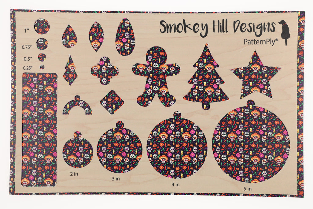 PatternPly® Transparent Purple Dia de Los Muertos Micro product photo 2