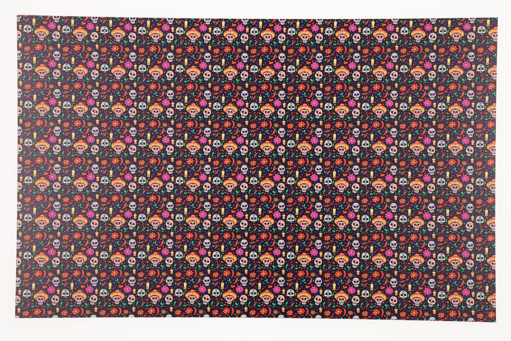 PatternPly® Full Coverage Purple Dia de Los Muertos Micro product photo 2