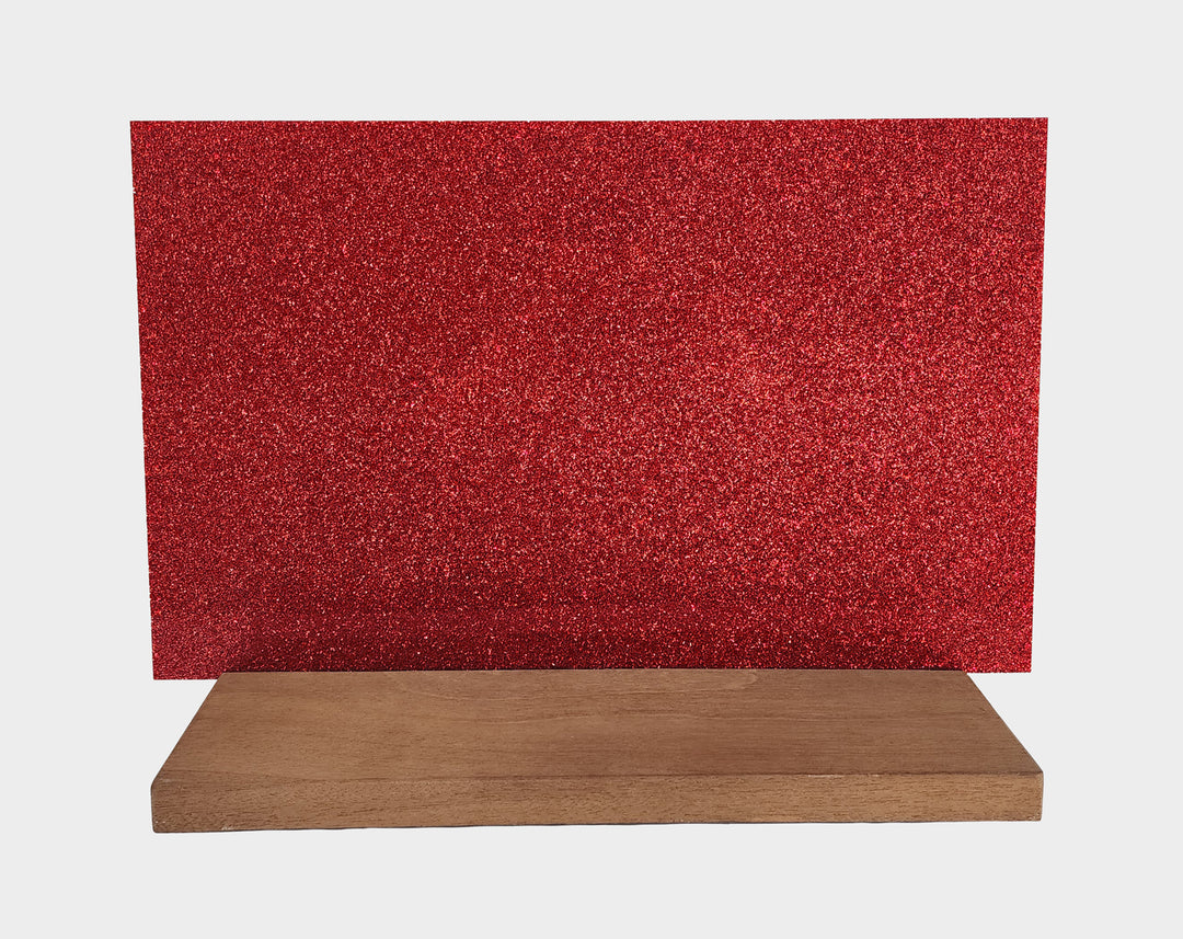 1/8" Red Glitter Acrylic (per sheet)