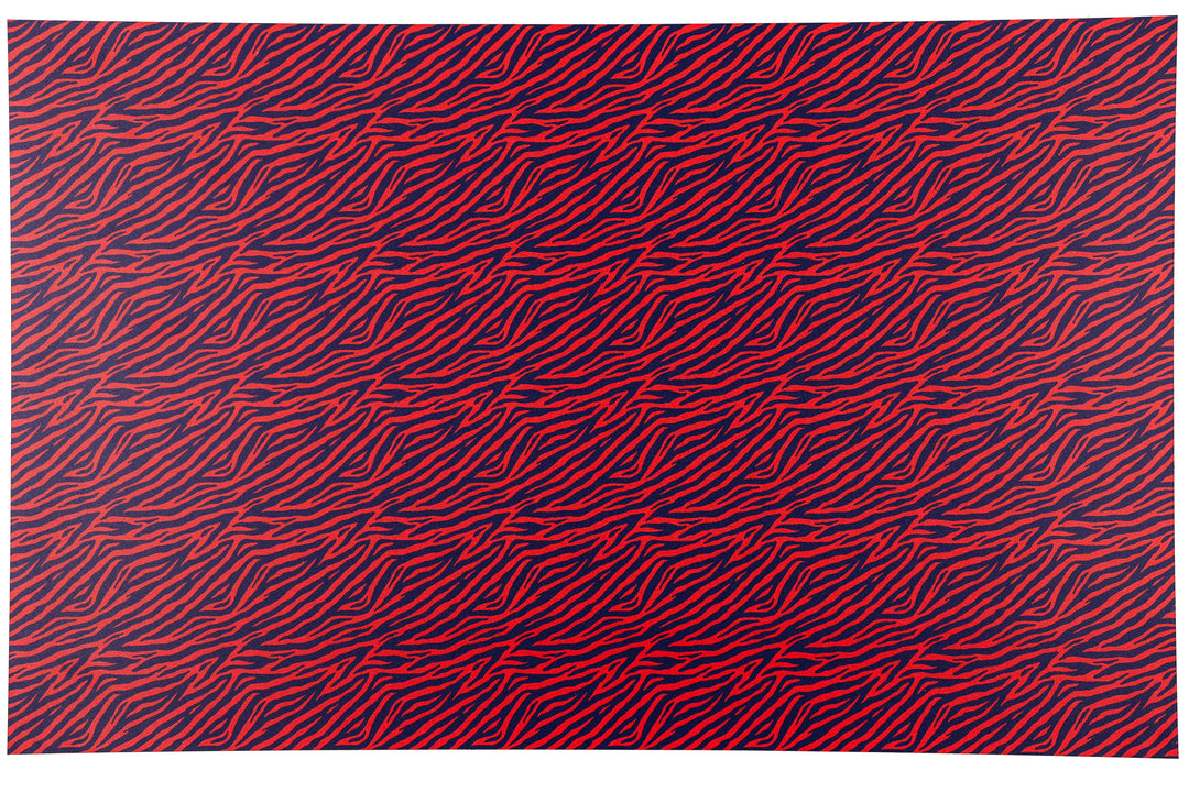 PatternPly® Full Coverage Blue and Red Zebra Stripes