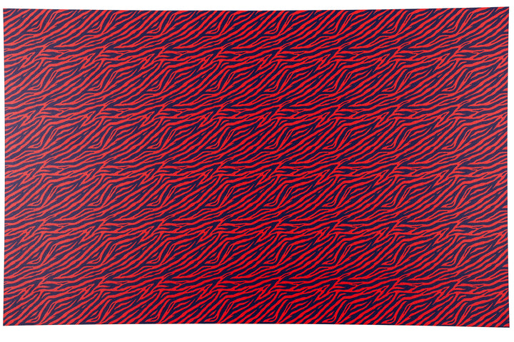 PatternPly® Full Coverage Blue and Red Zebra Stripes