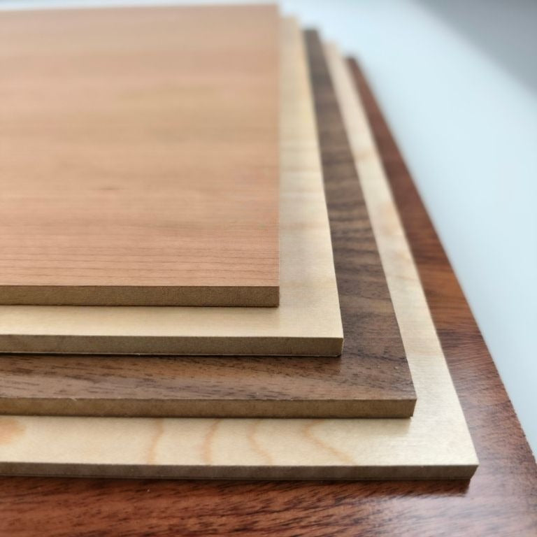 Stack of Eco Clear Coat wood sheets
