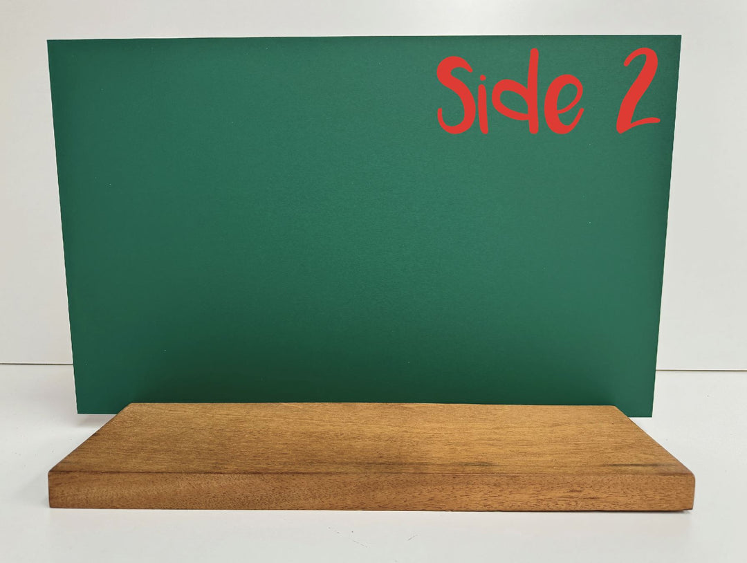 1/8" Black/Green Chalkboard Duo