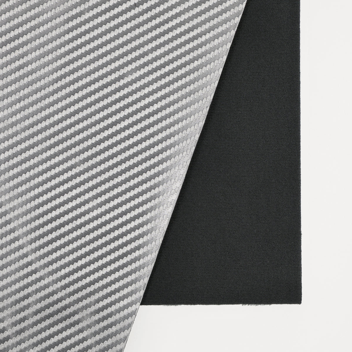 Metallic Silver Carbon Fiber SmokeHide™ Leatherette