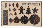 PatternPly® Transparent Sketched Orange and Black Bat Sky product photo 2