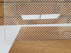 PatternPly® Scattered School Stars WHITE sheet showing the pattern