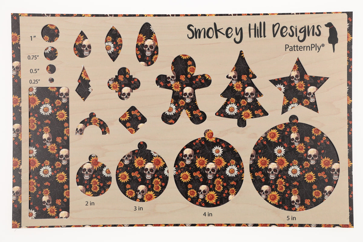 PatternPly® Transparent Sunflower Skulls product photo 2