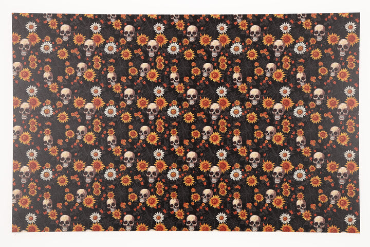 PatternPly® Full Coverage Sunflower Skulls