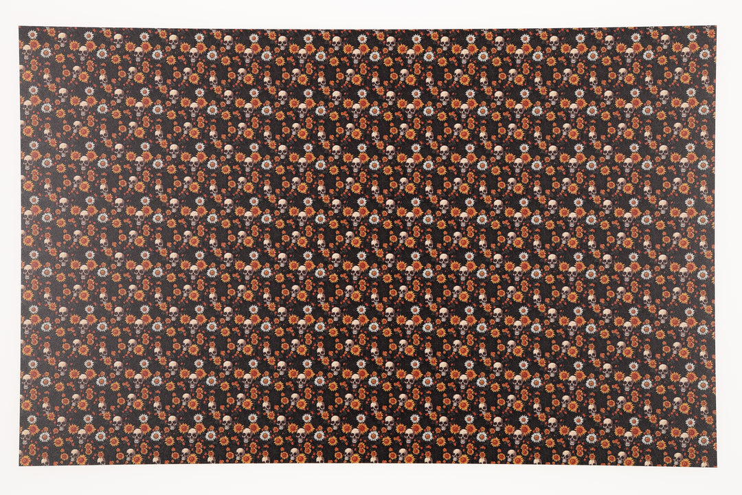 PatternPly® Full Coverage Sunflower Skulls Micro