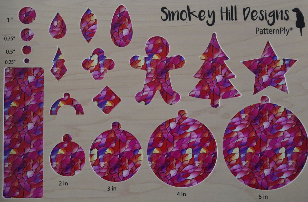 PatternPly® Full Coverage Sunset Colors Stained Glass product photo 3