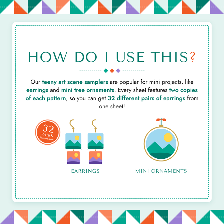 How do I use teeny art scene samplers