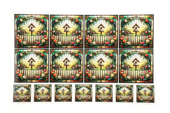 PatternPly® Transparent Spring Birdhouse 2 Sizes