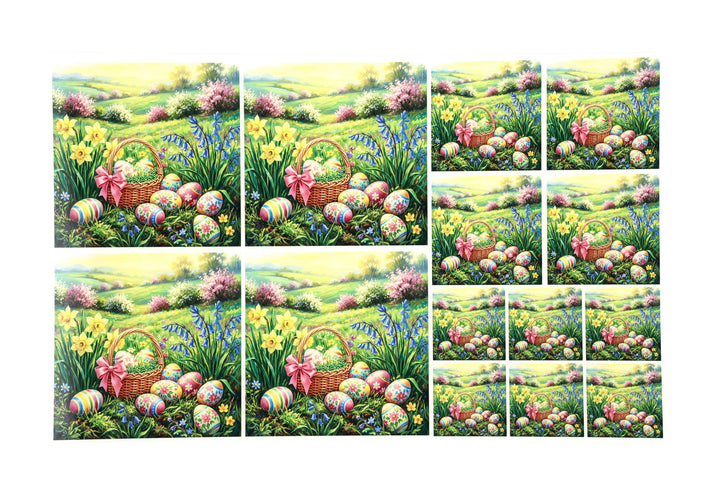 PatternPly® Transparent Pastel Easter Hunt 3 Sizes