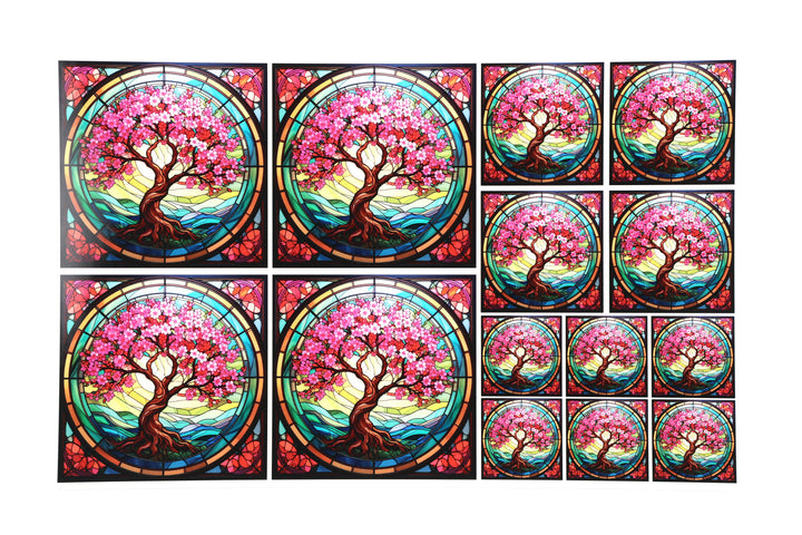 PatternPly® Transparent Spring Blossoms 3 Sizes