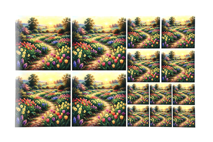 PatternPly® Transparent Spring Meadow 3 Sizes