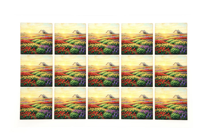 PatternPly® Transparent Sunrise Flower Fields Small