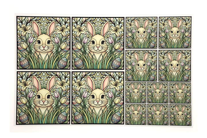 PatternPly® Transparent Bunny Hide and Seek 3 sizes