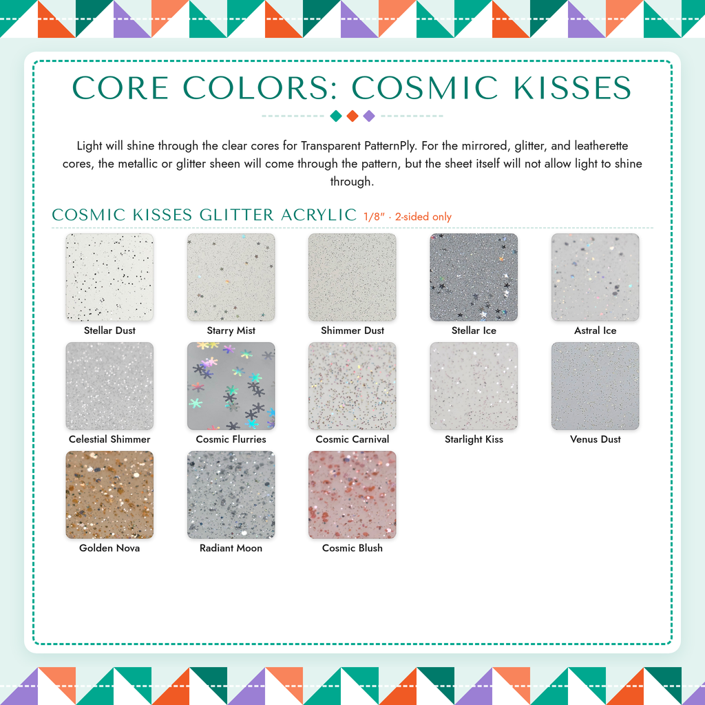 Transparent PatternPly Core Colors: Cosmic Kisses