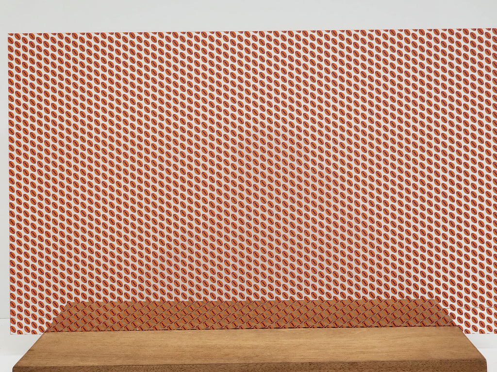 PatternPly® Scattered Orange and Blue Footballs product photo 3