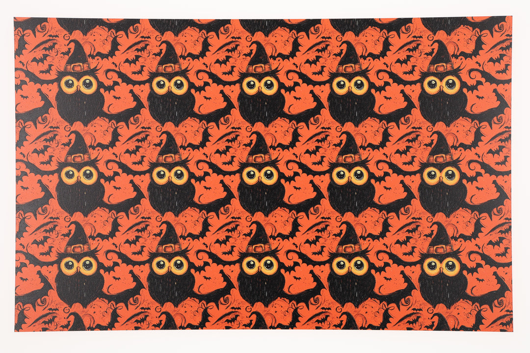 PatternPly® Full Coverage Vintage Spooky Owls