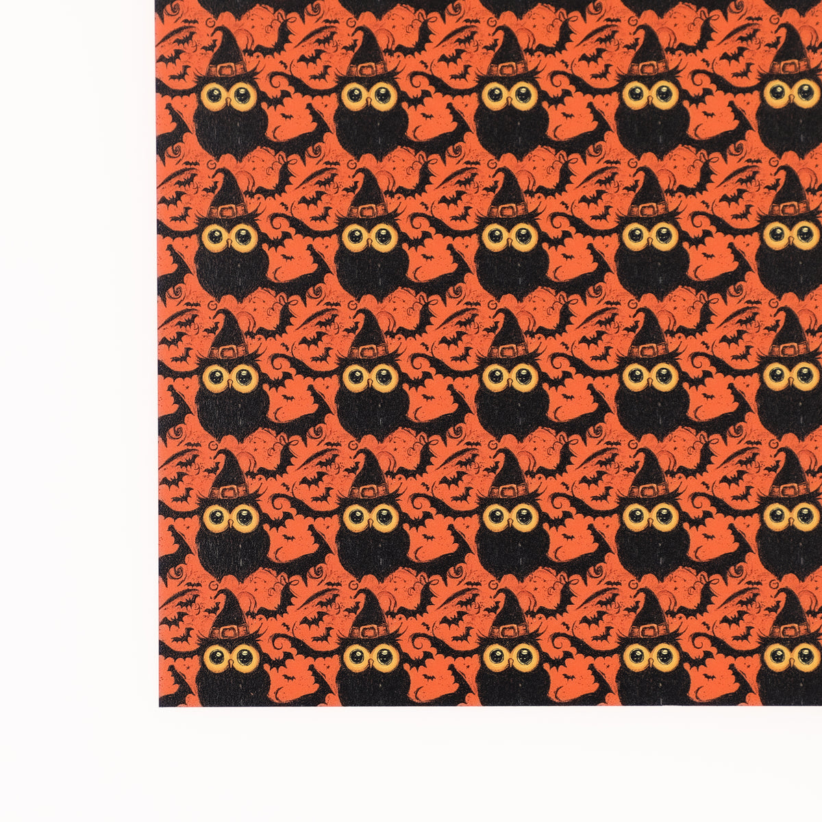 PatternPly® Full Coverage Vintage Spooky Owls Micro sheet showing the pattern