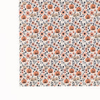 PatternPly® Full Coverage White Pumpkin Floral sheet showing the pattern